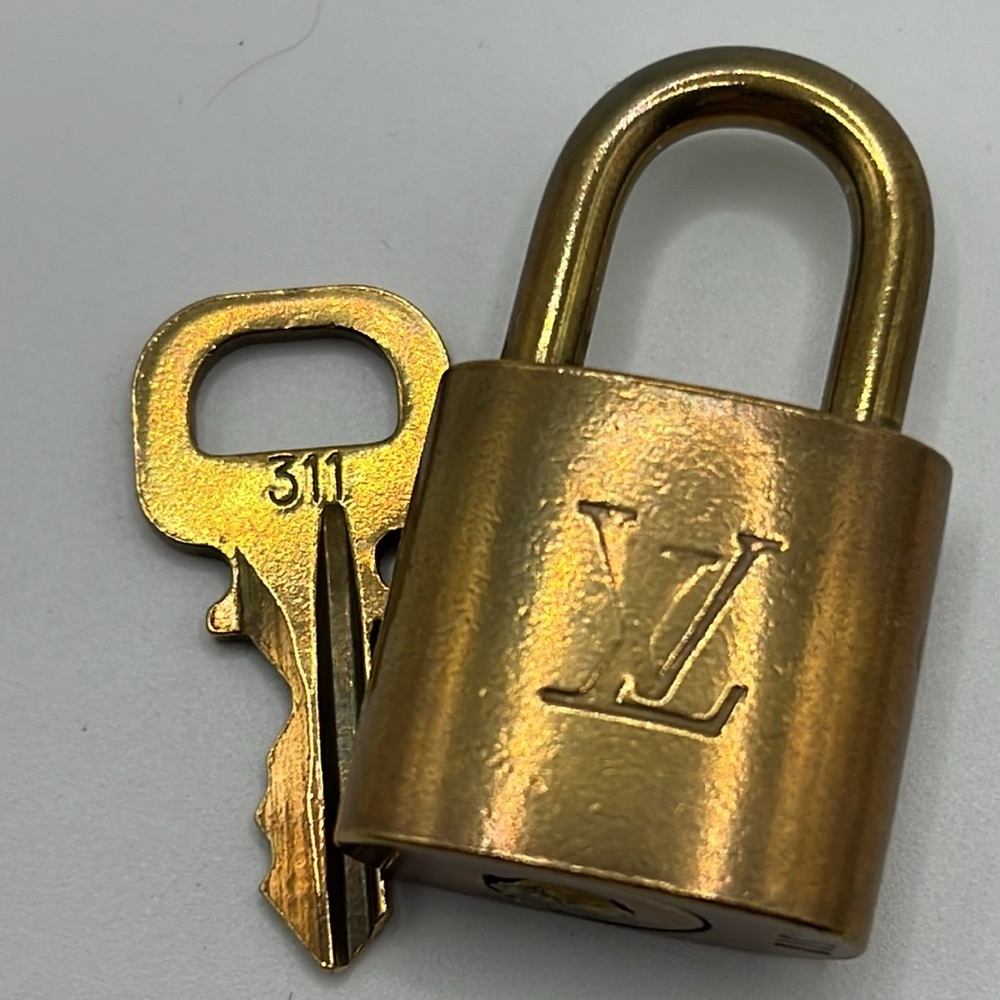 Louis Vuitton Gold Padlock Necklace